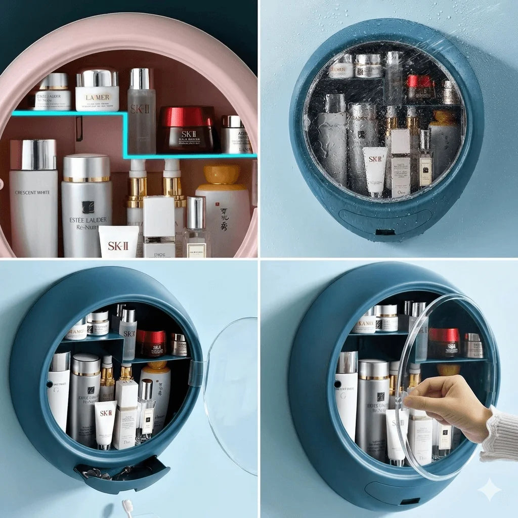 Wall Mounted Bathroom Storage Cabinet in Pakistan (No Drilling Organizer)